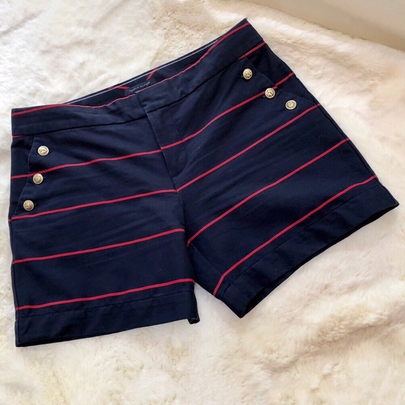 Tommy Hilfiger Pants - Tommy Hilfiger Red Stripes Sailor Shorts